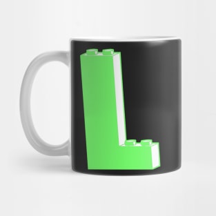 THE LETTER L  Customize My Minifig Mug